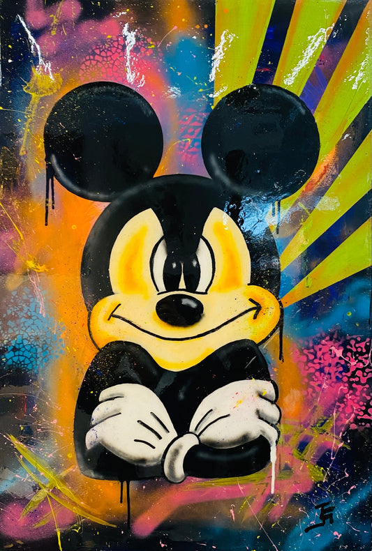 Lithographie Sulking Mickey Mouse (98x68)